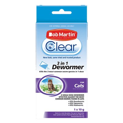 Bob Martin 3 in 1 Dewormer for Cats (1x10g)