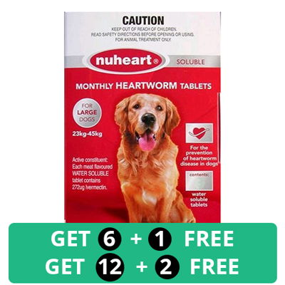 Nuheart Generic Heartgard for Large Dogs 51-100lbs (Red)