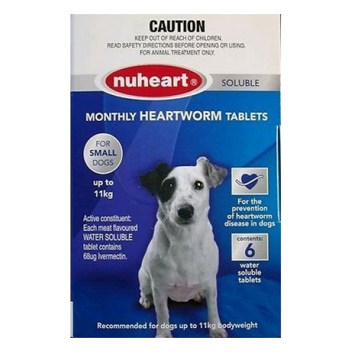 Nuheart Generic Heartgard for  Small Dogs upto 25lbs (Blue)