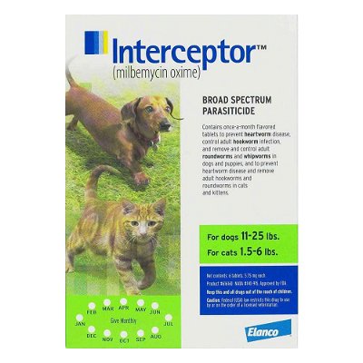 Interceptor For Dogs 11-25 lbs (Green)
