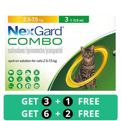 NexGard Combo For Cats 5.5lbs - 16.5lbs