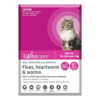Talentcare Spot On Cat Flea & Worm Treatment for Cat Supplies