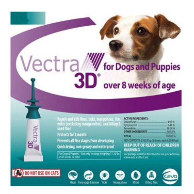 Vectra 3D For Small Dogs 8-22lbs