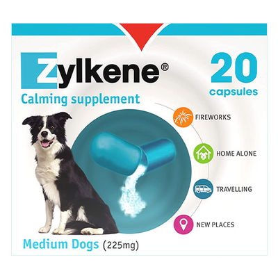 Zylkene Calming Supplement For Medium Dogs 225mg