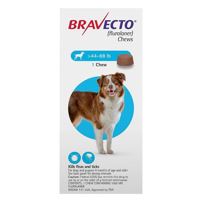 Bravecto for Large Dogs 44-88lbs (Blue)