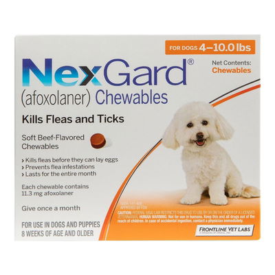Nexgard Chewables for Extra Large Dogs 60.1-120 lbs (Red) 136mg