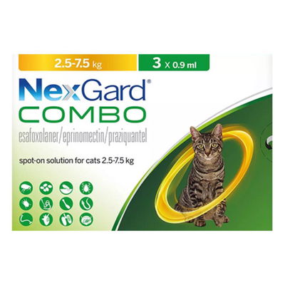 NexGard Combo For Cats 5.5lbs - 16.5lbs