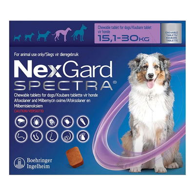 Nexgard Spectra Tab Large Dog 33-66 lbs Purple