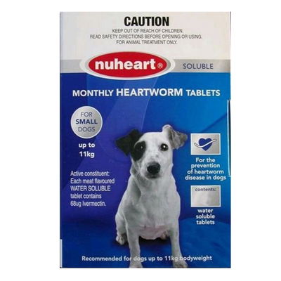 Nuheart Generic Heartgard for  Small Dogs upto 25lbs (Blue)