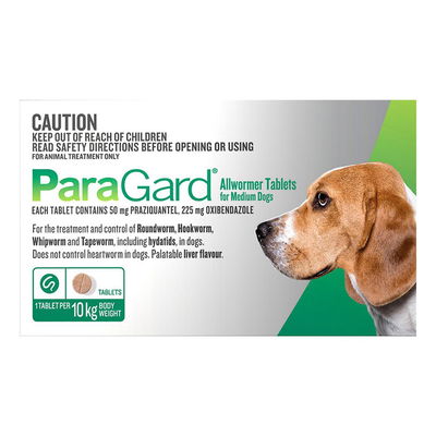 Paragard Allwormer For Dogs 10Kg (22lbs)