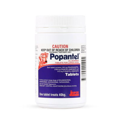 Popantel for Dogs 40 Kgs (88 Lbs)